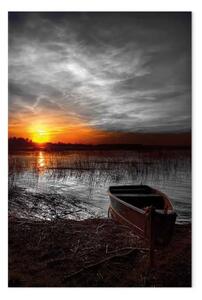 Quadro su tela Lago romantico verticale
