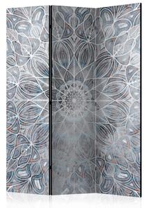 Paravento design Mandala appannata - forme orientali chiare in stile Zen