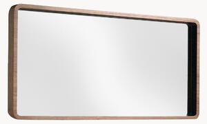 Specchio da parete con cornice in legno di quercia Basil