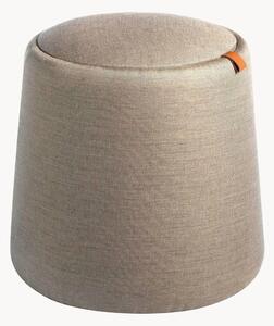 Pouf contenitore imbottito con vano portaoggetti Gautier