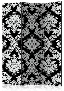 Paravento Tocco di eleganza - ornamenti in bianco e nero