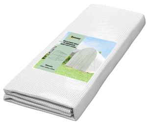 Outsunny Telo per serra 4 x 2 m, impermeabile, con porta, 8 finestre, protezione UV, resistente allo strappo Polietilene Bianco | Aosom Italy
