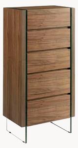 Cassettiera alta in legno Zahra