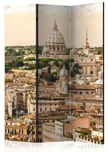 Paravento separè Vacanze romane - architettura italiana su sfondo celeste