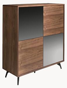Credenza alta con frontali a specchio Elly
