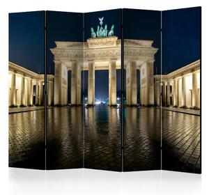 Paravento design Berlino di notte II - architettura storica illuminata