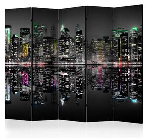 Paravento design New York - il mio sogno II - paesaggio urbano notturno