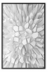 Poster: Amore gelido - rocce bianche di varie dimensioni in effetto 3D