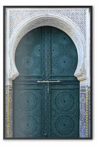Poster: Porte etniche - architettoniche porte di legno con numerosi disegni