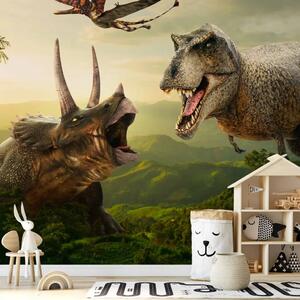 Carta da parati Dinosauro quadrato