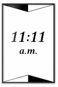 Poster: Ora insolita - numeri tra triangoli in bianco e nero
