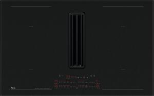 Aeg Piano Cottura a Induzione con Cappa Integrata Filtrante 4 Fuochi Larghezza 83 cm in Vetro colore Nero - NCP84C01AZ ComboHob