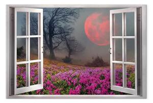 Quadro su tela Pianeta rosso in largozza