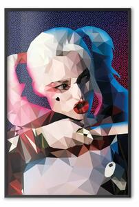 Poster: Arlecchino - ritratto di donna astratto