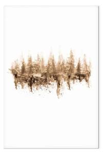 Quadro su tela Foresta mistica verticale