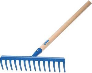 AGEF Rastrello Garden Extra + Manico Acciaio Vern/Faggio Denti 12 cm 30 H.cm 120