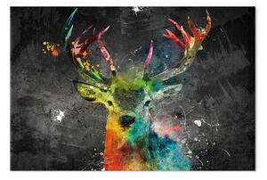 Quadro Cervo arcobaleno largo