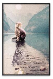 Poster: Nostalgia - paesaggio tigrotto che guarda l'età adulta