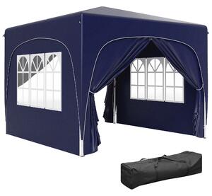 Outsunny Gazebo 3 x 3 m, tenda da giardino pop-up con pareti laterali e borsa da trasporto, UPF50+, regolabile in altezza, Sabbia | Aosom Italy