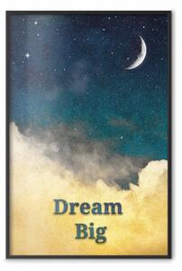 Poster: Al tramonto - scritte in lingua inglese su sfondo notturno con stelle