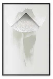 Poster: Inizio - astratta composizione parete cemento grigio e chiazze