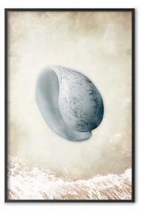 Poster: Flusso - composizione marina paesaggio conchiglia su sabbia