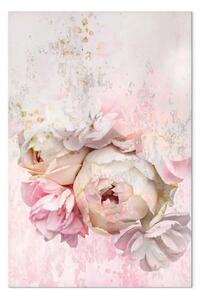 Quadro moderno Rosa malinconica verticale - fiore in stile shabby chic