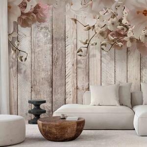Carta da parati Fiori e bagliore