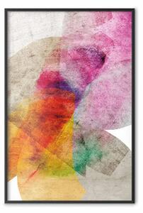 Poster: Caleidoscopio - astratta composizione di texture tessile multicolore