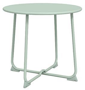 Outsunny Tavolino da esterno per 2 persone, tavolo da giardino rotondo base a X con struttura in metallo, Ø 50 x 45,5 cm verde scuro | Aosom Italy