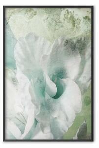Poster: Nebbia menta - composizione verde astratta in stile artistico
