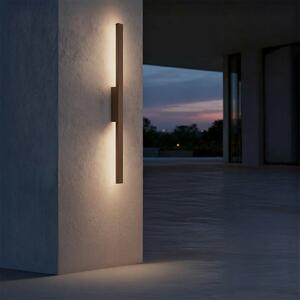 Applique Lineare 24W Luce Indiretta IP65 con LED OSRAM - Corten Colore Bianco naturale 4.000K