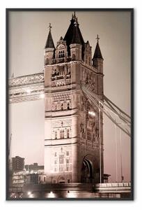 Poster: Ponte di Londra - architettura ponte illuminato