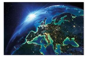 Quadro Pianeta blu largo - Europa vista dallo spazio