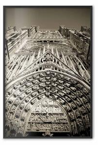 Poster: Cattedrale di Notre Dame - architettura Parigi grigio