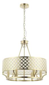 Open Design OR84382 - Lampadario a catena VERNO 6xE14/12W/230V ottone