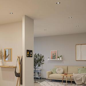 Paulmann LED Nova Coin, set da 3, bianco opaco, rotonda, orientabile, 4.000 K Coin, Bianco / Opale, Soggiorno / Sala da pranzo, Alluminio, Moderno