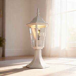 Paletto Lampione Vintage 40cm E27 IP54 Bianco - Serie Tosca