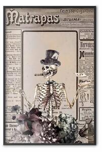 Poster: Mago - astrazione insolita con figura e sfondo in stile vintage
