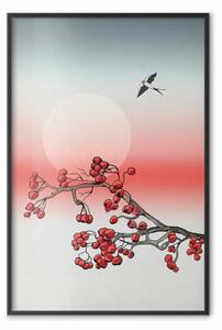Poster: Rosa invernale - astrazione botanica con pianta