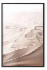 Poster: Tessuto sabbioso - sabbie delicate del deserto