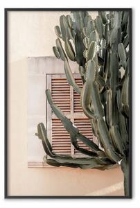 Poster: Spine verdi - composizione con pianta tropicale