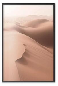 Poster: Spazio sabbioso - paesaggio di dune di sabbia su deserto marrone