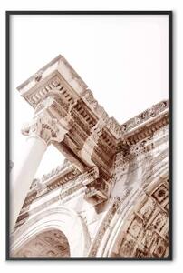 Poster: Tempio di Adriano - frammento scolpito di un edificio