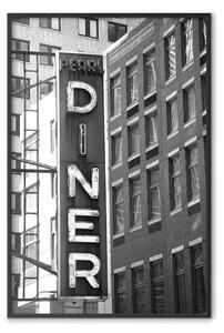 Poster: Neon di New York - architettura di palazzi di New York