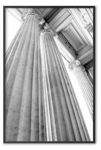 Poster: Colonne di pietra - architettura di colonne scolpite