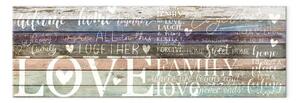 Quadro contemporaneo Motto familiare - incisioni vintage