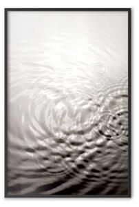 Poster: Specchio d'acqua - paesaggio acquatico con onde e riflessi di luce