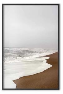 Poster: Bassa marea autunnale - spiaggia autunnale sul mare