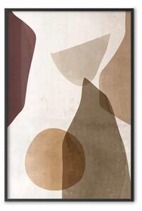 Poster: Scambio autunnale - composizione di figure geometriche astratte